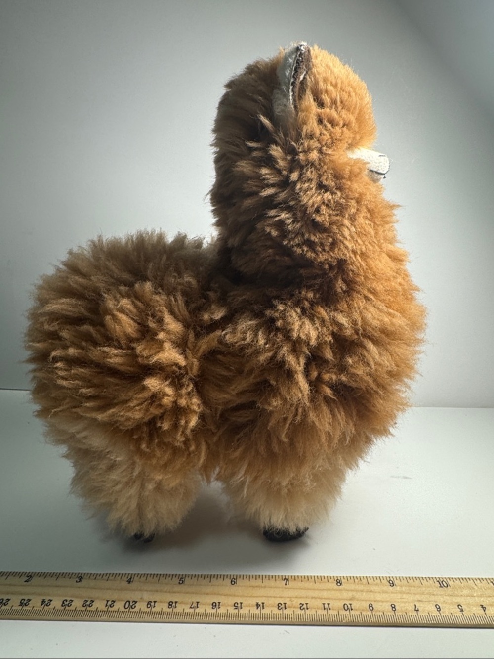 handcrafted Peruvian alpaca fur stuffed animal llama soft gorgeous collector